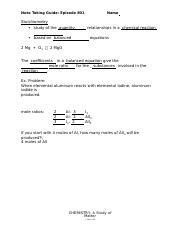 Full Download Note Taking Guide Episode 801 Stoichiometry Answers 