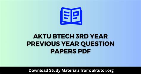 Download Note Uptu Btech Previous Year Question Paper Aktu Btech 