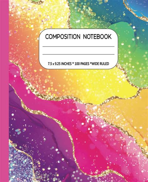 Notebook Beautiful Rainbow Composition Notebook J