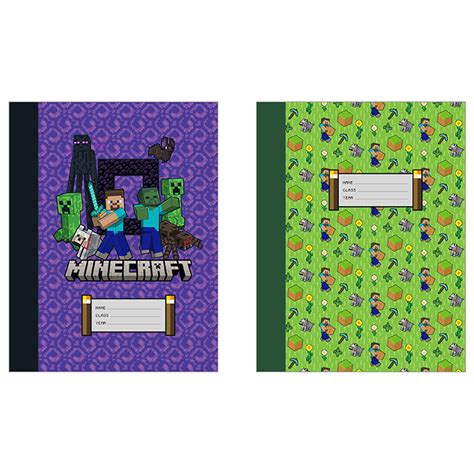 Notebook Minecraft Pig School Composition Noteboo