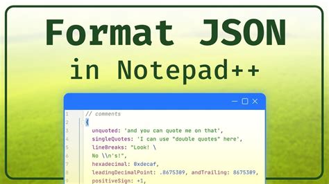 Notepad Json Formatter