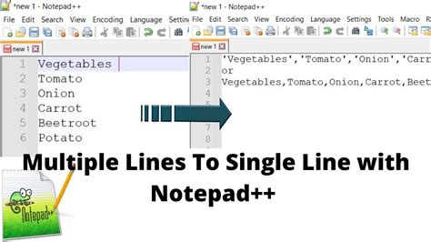 Notepad Separate By Comma