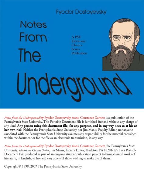 Notes From Underground Pdf