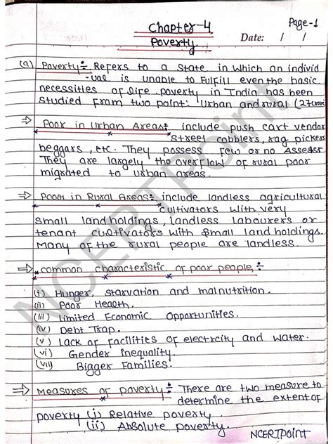 Notes Of Poverty As A Challenge