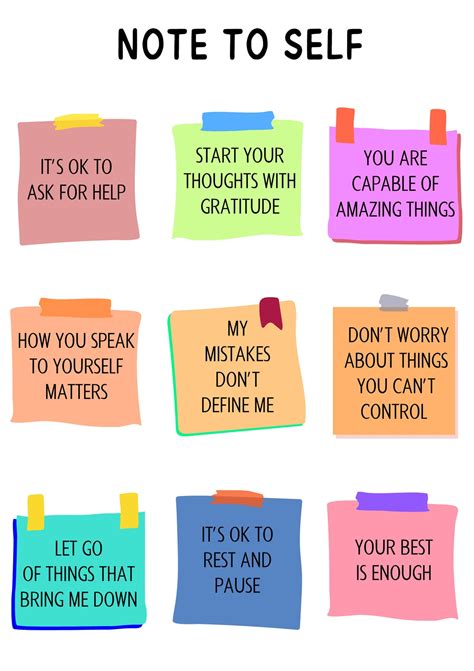 Notes To Self