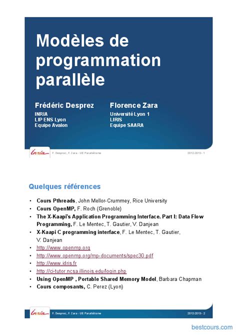 Read Online Notes De Cours Programmation 1 2011 2012 