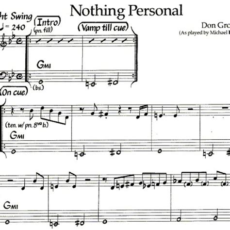 nothing personal don grolnick pdf