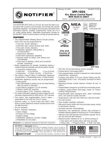 notifier sfp 1024 programming manual