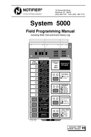 Notifier System 5000 Programming Manual