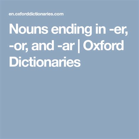 Noun Endings Archives Oxford University Press Nouns That End In Y - Nouns That End In Y