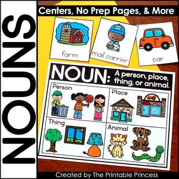 Nouns Activities Picture Sorts Centers No Prep Pages Pictures Of Nouns For Kindergarten - Pictures Of Nouns For Kindergarten