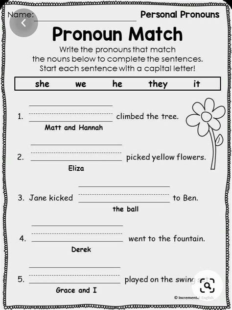 Nouns And Pronouns Worksheets Noun Pronoun Worksheet - Noun Pronoun Worksheet