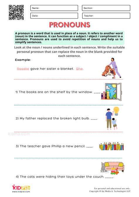 Nouns And Pronouns Worksheets Replace Nouns With Pronouns Worksheet - Replace Nouns With Pronouns Worksheet