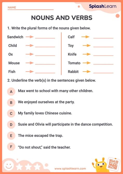 Nouns And Verbs Worksheet Teaching Resources Identifying Nouns And Verbs Worksheet - Identifying Nouns And Verbs Worksheet