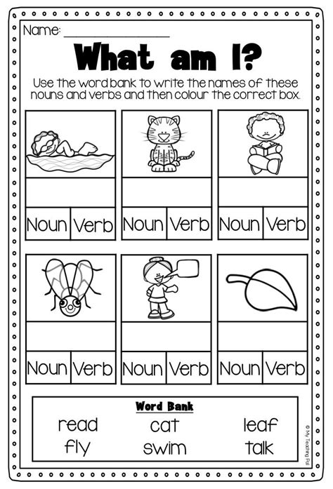 Nouns And Verbs Worksheet Verbs And Nouns Worksheet - Verbs And Nouns Worksheet
