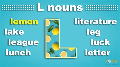 Nouns That Start With L 228 Words Wordmom Nouns That Start With Letter L - Nouns That Start With Letter L