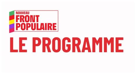Nouveau Front Populaire Programme Pdf