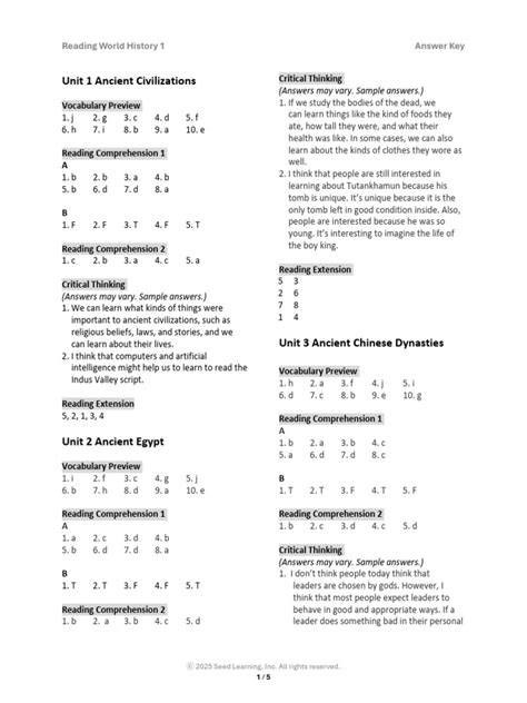 novanet world history answer key