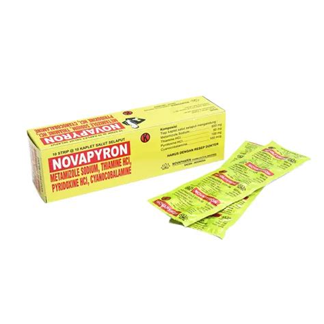 novapyron | Novapyron 10 Kaplet Kegunaan Efek Samping Dosis
