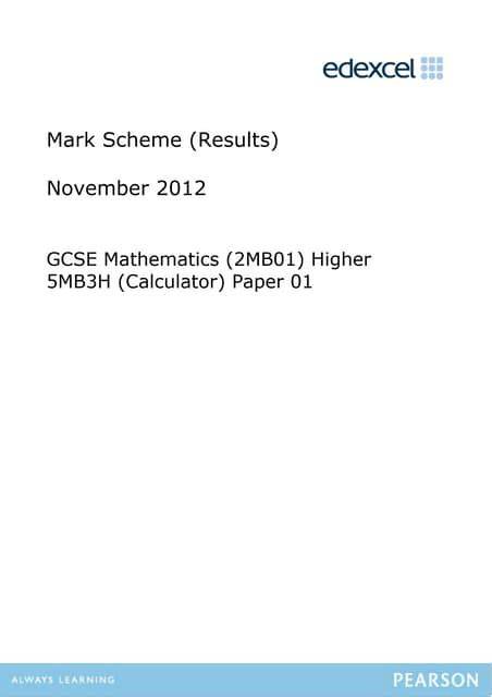 november 2012 mark scheme 3 cambridge international