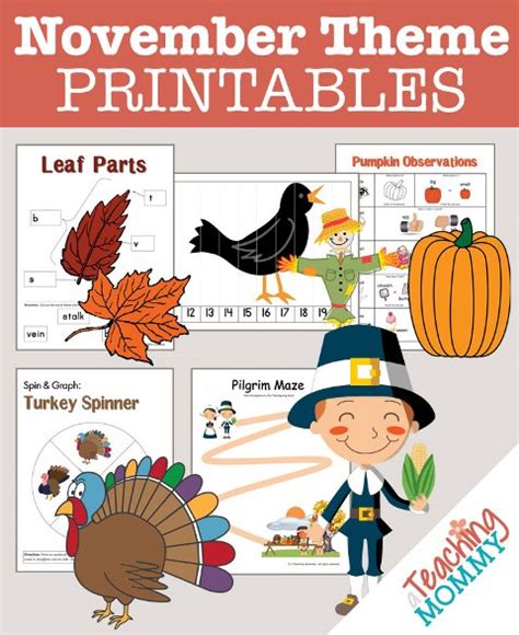 November Themes Bull A Teaching Mommy November Kindergarten Themes - November Kindergarten Themes