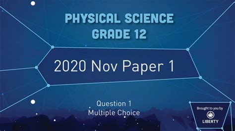 Full Download November 2008 Physical Science Paper 1 