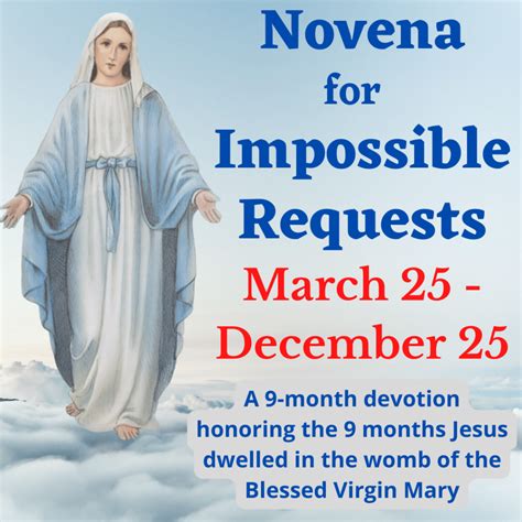 Novena For Impossible Requests