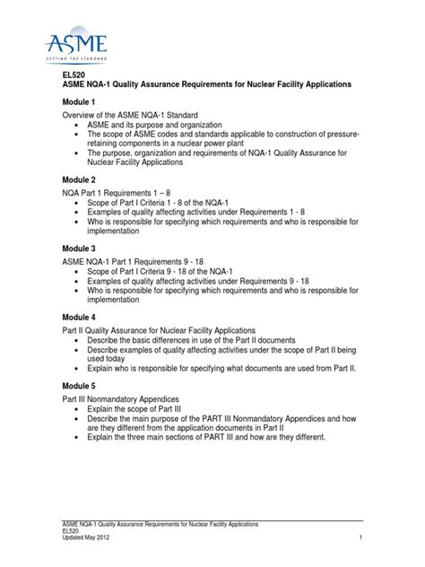 Nqa 1 Checklist