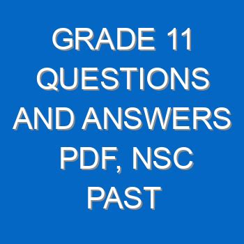 Full Download Nsc Grade 11 Papers File Type Pdf 