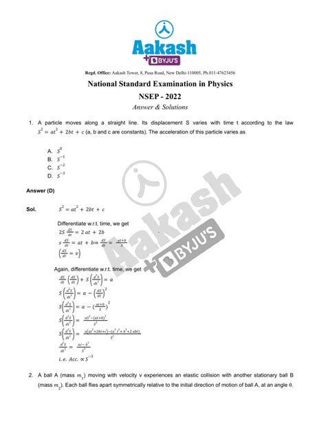 Nsep Previous Year Papers