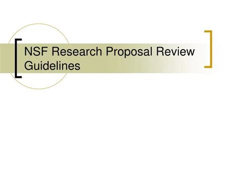 Read Nsf Research Proposal Guidelines 