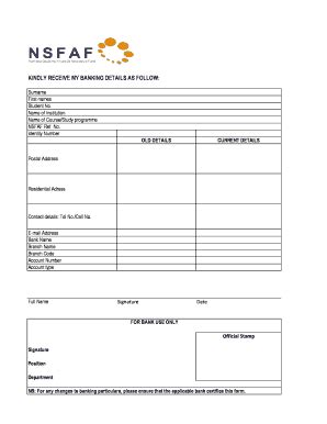 Nsfaf Application Form 2014