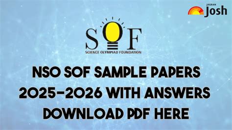 Nso Sample Papers