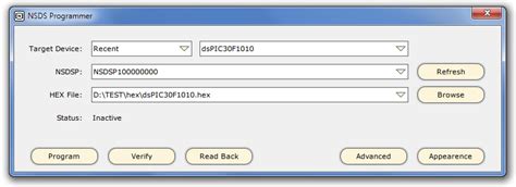 nsprog - NSDS Command Line Programmer - Northern Software