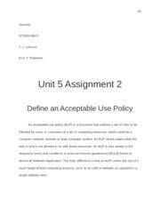 nt2580 unit 5 assignment 2