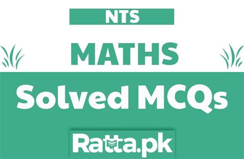 Nts Maths Mcqs