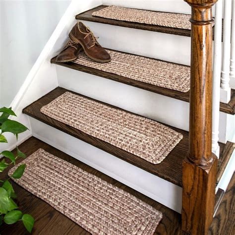 nuLOOM Solid Indoor/ Outdoor Braided Stair Treads (Set …