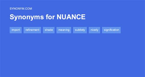 Nuanced Synonym