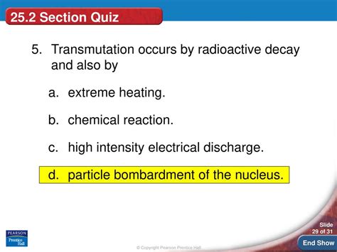 Nuclear Transformations Section Review