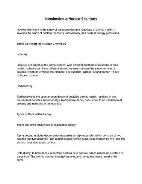 Download Nuclear Chemistry Textbook Chapter 28 