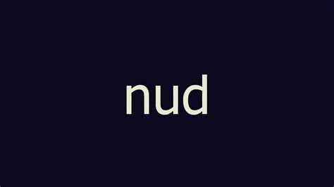 nud meaning