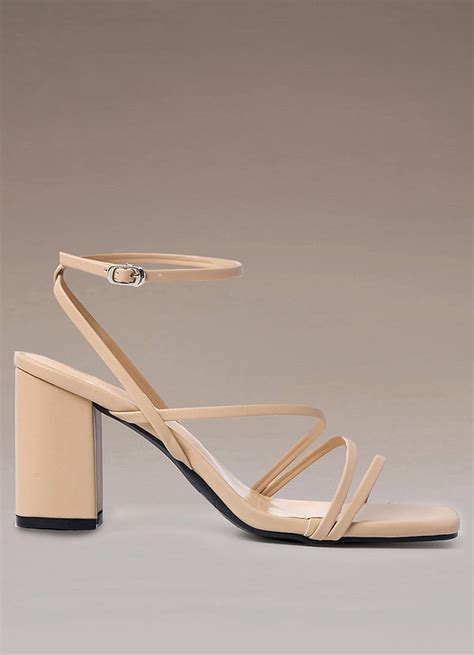 nude ankle strap heel