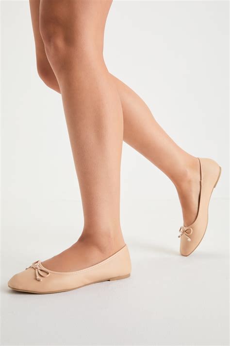 nude ballet flats