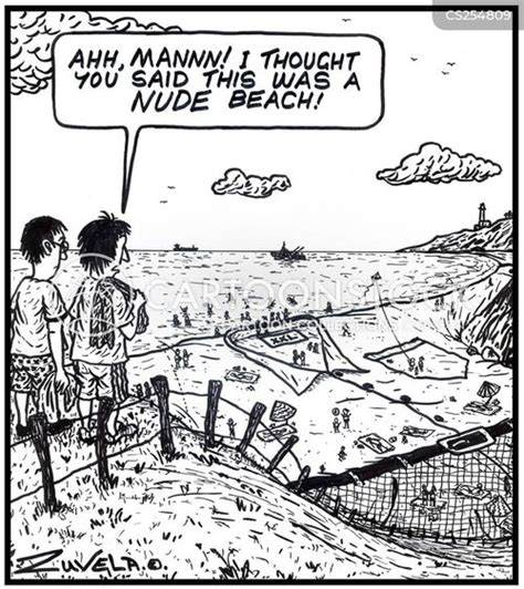 nude beach comic