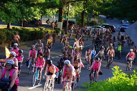nude bike protest