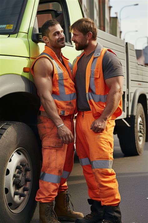 nude blue collar men