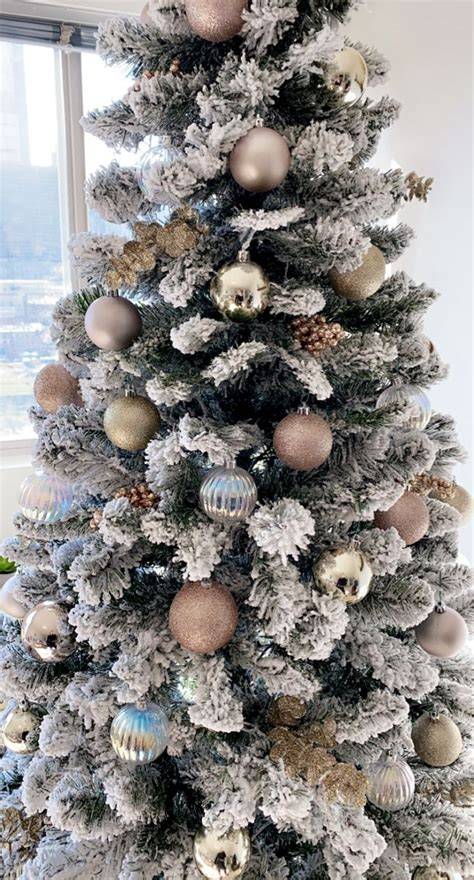 nude by christmas tree