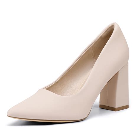 nude closed toe high heels