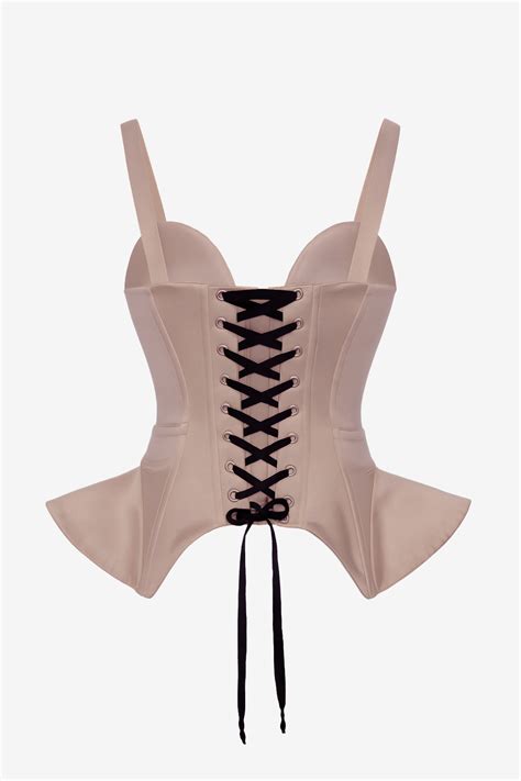 nude corset top