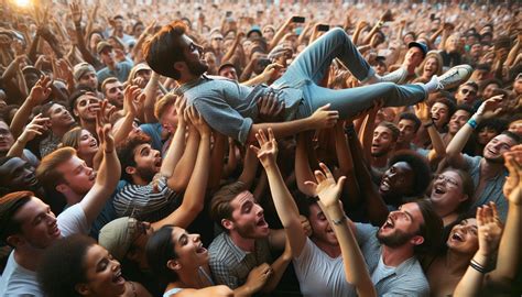 nude crowd surfing